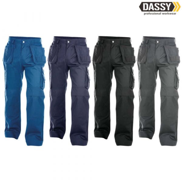 DASSY Oxford Multitaschen-Bundhose mit Kniepolstertaschen