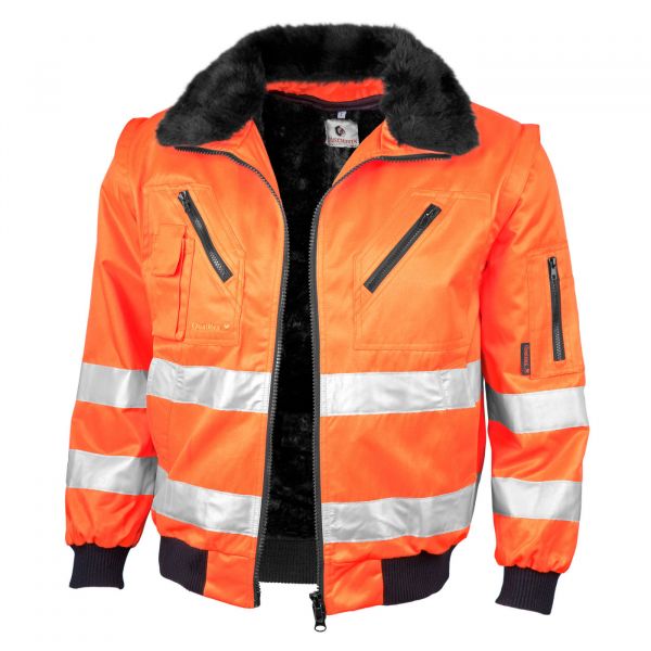 Warnschutz Winterjacke orange