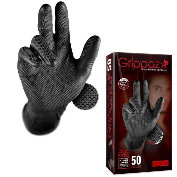 Grippaz Handschuhe Nitril schwarz